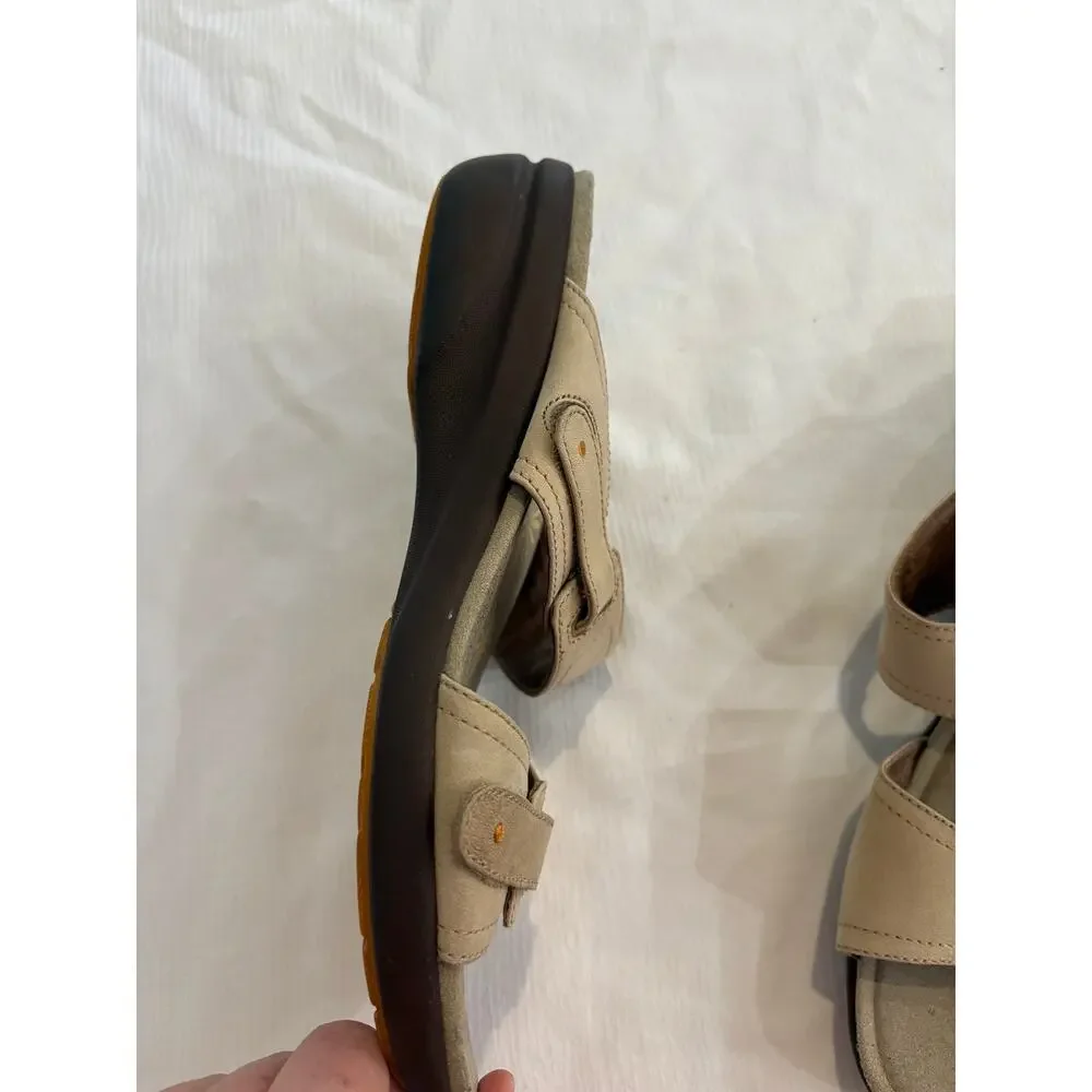 Dansko Isabel Tan Leather Adjustable ortho comfort Slide Sandals Womens 39 8.5-9 - Picture 10 of 12